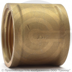 Муфта латунная ВР (ВН) Ду-40 (1 1/2") LD