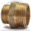 Ниппель латунный переходной НР (НАР) Ду 20-15 (3/4"-1/2") LD