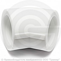 Угольник PP-R белый Дн 50 45гр Pro Aqua