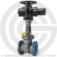 Задвижка стальная фланцевая Ду-125 Ру-16 (Т<200°С) 30с941нж Китай с электроприводом Benarmo-А.150/24 (380 В)