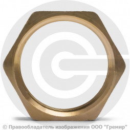 Контргайка латунная ВР (ВН) Ду-50 (2") никель Aquasfera