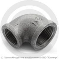 Угольник переходной чугунный ВР (ВН) Ду 20-15 (3/4"-1/2")