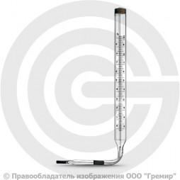 Термометр керосиновый угловой L=100мм (Т<100°С) ТТЖ-М 240/100 Стеклоприбор