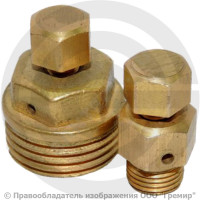 Воздухоотводчик ручной латунный Ду-15 (1/2") Ру-10 НР (НАР) угловой Цветлит ВО-1,0