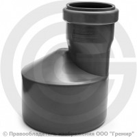 Переход PP-H эксцентрический серый Дн 75-50 б/нап в/к Ostendorf HT HTR