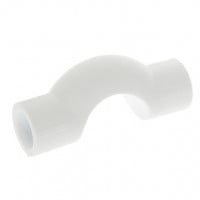 Скоба PP-R белая внутренняя пайка Дн 20 обводная с муфтами VALFEX