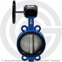 Затвор дисковый поворотный межфланцевый с редуктором Ду-450 Ру-10/16 EPDM с нержавеющим диском Benarmo EURO