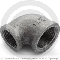 Угольник переходной чугунный ВР (ВН) Ду 32-25 (1 1/4"-1")
