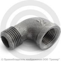 Угольник чугунный ВР-НР (ВН-НАР) Ду 15 (1/2")