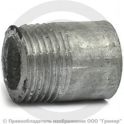 Резьба стальная оцинкованная L=28мм Ду-15 (1/2") КАЗ