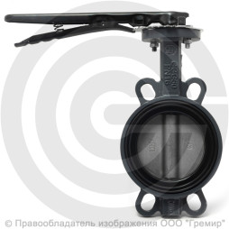 Затвор дисковый поворотный межфланцевый Ду-200 Ру-16 NBR с нержавеющим диском Benarmo