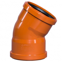 Отвод НПВХ (ПВХ) двухраструбный коричневый Дн 110 87гр б/нап радиальный в/к Ostendorf KGBD 2М SW