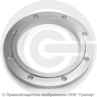 Фланец плоский нержавеющий 12х18н10т 1-350-6 ГОСТ 12820-80, Ру-6, Ду-350