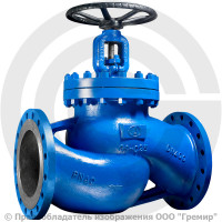 Клапан запорный стальной фланцевый Ду-25 Ру-40 (Т<400°С) сальниковый KV40 Гранвент