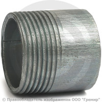 Резьба стальная оцинкованная L=38мм Ду-32 (1 1/4") АС