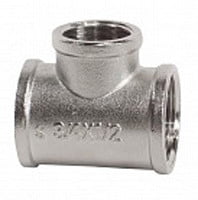 Тройник латунный переходной ВР (ВН) Ду 25-20-25 (1"-3/4"-1") никель SantechSystems