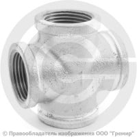 Крест переходной чугунный оцинкованный Ду 25-20 (1", 3/4")