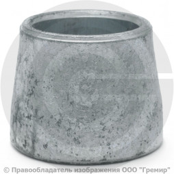Переход 38х2-32х2 (Ду 32-25) оцинкованный концентрический ГОСТ 17378 КАЗ