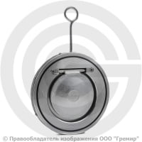 Клапан обратный одностворчатый стальной межфланцевый Ду-125 Ру-16 (Т<110°С) диск оцинк CB5440 Tecofi