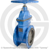 Задвижка чугунная фланцевая Ду-400 Ру-10/16 (Т<110°С) VOC4241C Tecofi