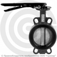Затвор дисковый поворотный межфланцевый Ду-200 Ру-16 EPDM с нержавеющим диском Ридан ЗДМ 05