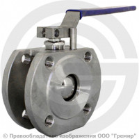 Кран нержавеющий AISI 316 (CF8M) межфланцевый под привод Ду-20 Ру-40 Benarmo