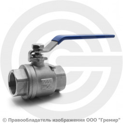 Кран нержавеющий AISI 316 (CF8M) Ду 25 (1") Ру-64 ВР (ВН) муфтовый NK-BML25/6