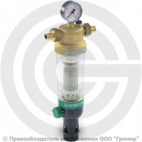 Фильтр сетчатый Т-образный латунный Ду-20 (3/4") Ру-16 НР (НАР) (Т<40°С) с промывкой Honeywell F76S