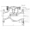 Клапан обратный подъемный чугунный фланцевый Ду-100 Ру-16 (Т<225°С) 16ч6п