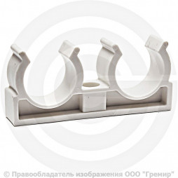 Опора PP-R двойная белая Дн 25 RTP (РосТурПласт)