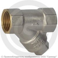 Фильтр сетчатый Y-образный латунный Ду-15 (1/2") Ру-40 ВР (ВН) (Т<130°С) РОС