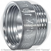 Удлинитель латунный ВР-НР (ВН-НАР) Ду-25 (1") L=15мм хром SantechSystems