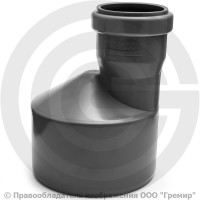 Переход НПВХ (ПВХ) серый Дн 110-50 б/нап ТУ 6-19-307-86 Агригазполимер