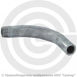 Отвод гнутый 42,3х2,8 (Ду-32) оцинкованный 90 градусов шовный резьба-сварка исп.1 из труб ГОСТ 3262 КАЗ