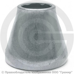 Переход 76х3,5-45х2,5 (Ду 65-40) оцинкованный концентрический ГОСТ 17378 КАЗ
