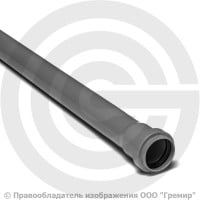 Труба PP-H канализационная серая Дн 40х1,8 безнапорная L=0,15м в/к RTP (РосТурПласт)
