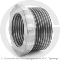 Футорка чугунная оцинкованная НР-ВР (НАР-ВН) Ду 40-32 (1 1/2"-1 1/4") Fittex PLUS