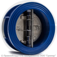 Клапан обратный двухстворчатый чугунный межфланцевый Ду-250 Ру-16 (Т<120°С) ств чугун Benarmo