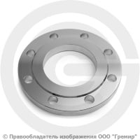 Фланец плоский нержавеющий 12х18н10т 1-100-10 ГОСТ 12820-80, Ру-10, Ду-100