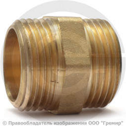 Ниппель латунный НР (НАР) Ду-15 (1/2") Giacomini R189