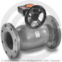 Кран стальной фланцевый с редуктором Ду-250 Ру-16 L=530мм LD КШ.Ц.Ф.Р. 250/200.016.Н/П