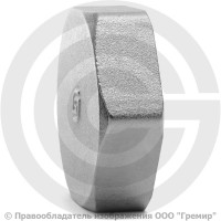 Заглушка латунная ВР (ВН) Ду-20 (3/4") никель SantechSystems