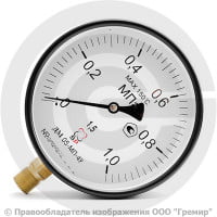 Манометр радиальный диаметр 160мм 0-10 кгс/см2 (0-1,0 МПа) М20х1,5 ДМ05-МП-4У Стеклоприбор