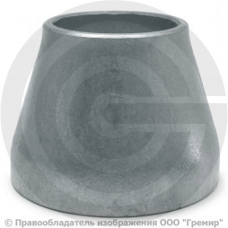 Переход 133х4-89х3,5 (Ду 125-80) оцинкованный концентрический ГОСТ 17378 КАЗ