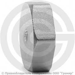 Заглушка латунная ВР (ВН) Ду-32 (1 1/4") никель SantechSystems