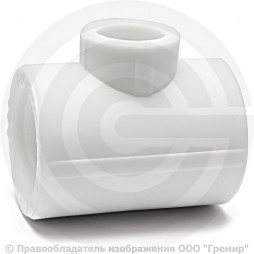 Тройник PP-R переходной белый внутренняя пайка Дн 20-25-20 VALFEX