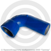 Колено раструб-гладкий конец УРГ Ду-400 Тайтон ВЧШГ с ЦПП цинк+AL ГОСТ ISO 2531-2012