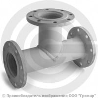 Тройник фланцевый ТФ стальной Ду 150-100