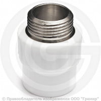 Муфта PP-R комбинированная белая НР (НАР) Дн 32-1" VALFEX