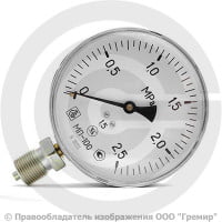 Манометр радиальный диаметр 100мм 0-25 кгс/см2 (0-2,5 МПа) М20х1,5 МП-100 Завод теплотехнических приборов